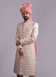 Multi Color Thread Work Wedding Sherwani
